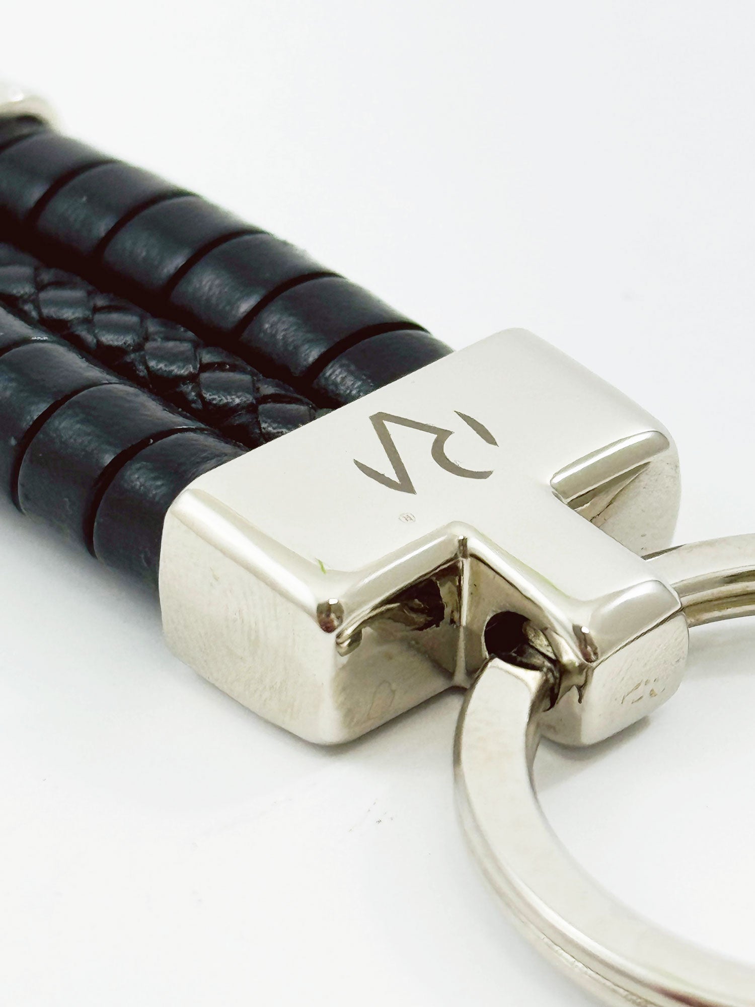 Simple Wrapped Brown Genuine Leather Keychain for Men