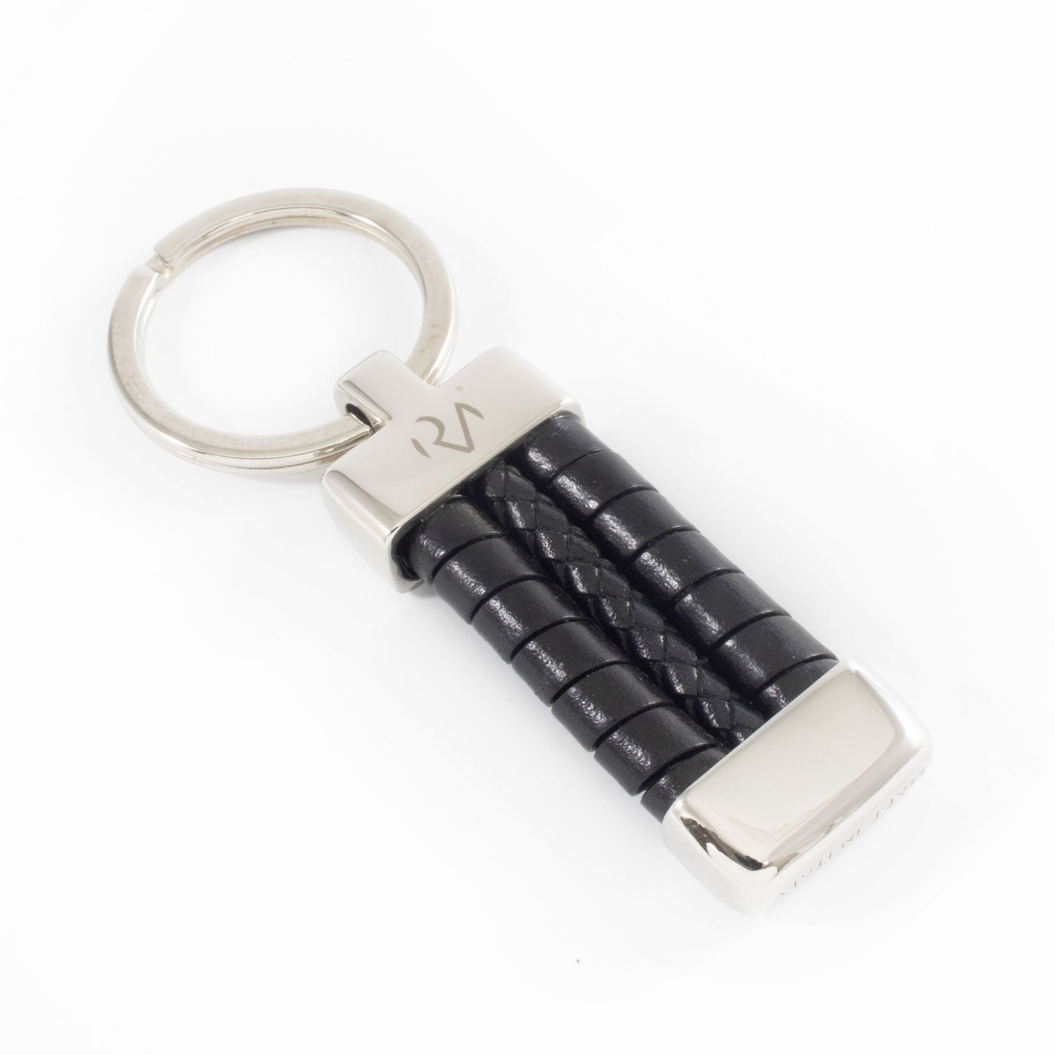 Simple Wrapped Brown Genuine Leather Keychain for Men