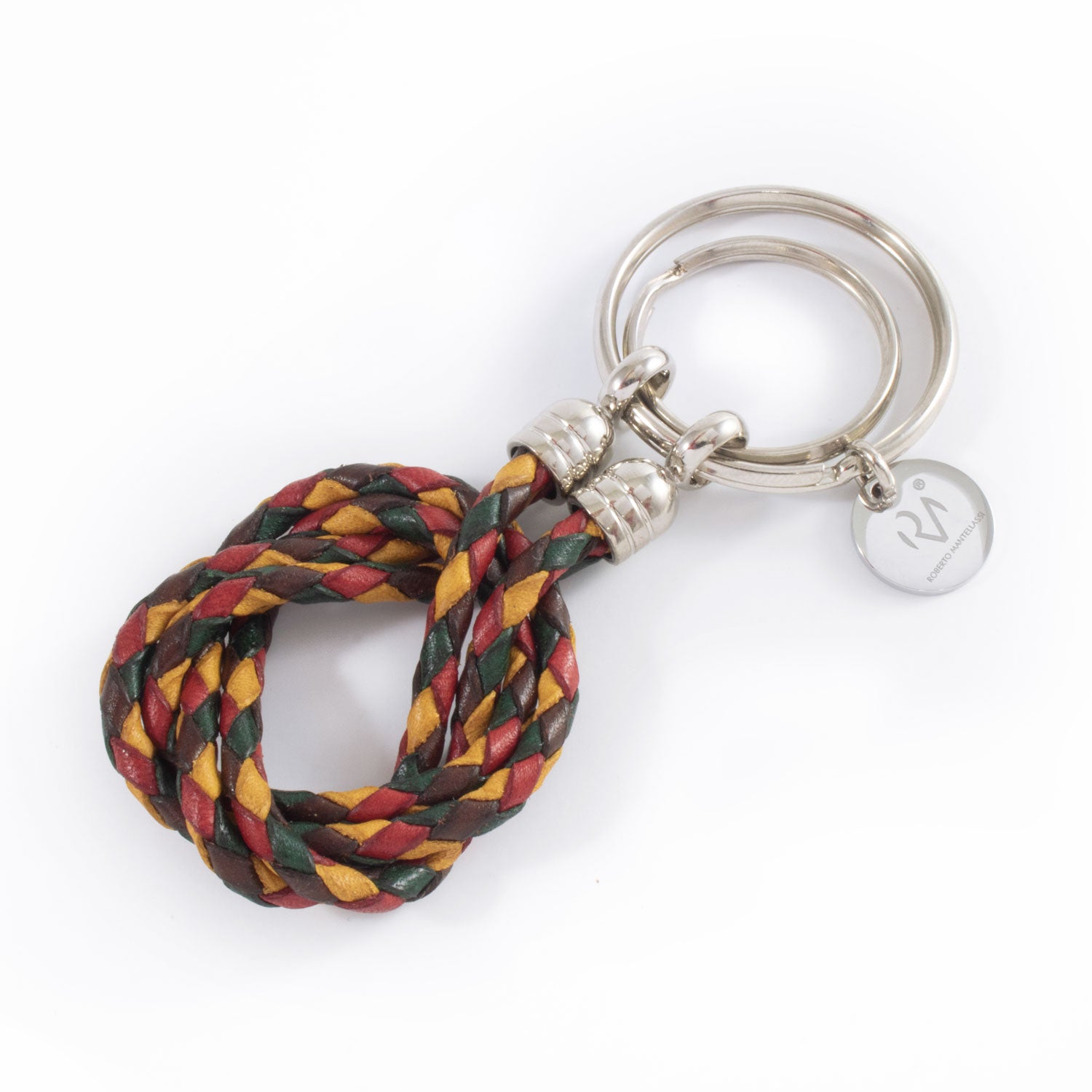 Scoubidou Men's Genuine Leather Keyring