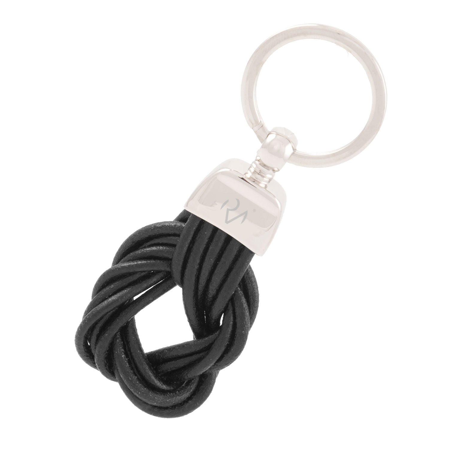 Keychain in Real Brown Drawn Leather for Men
