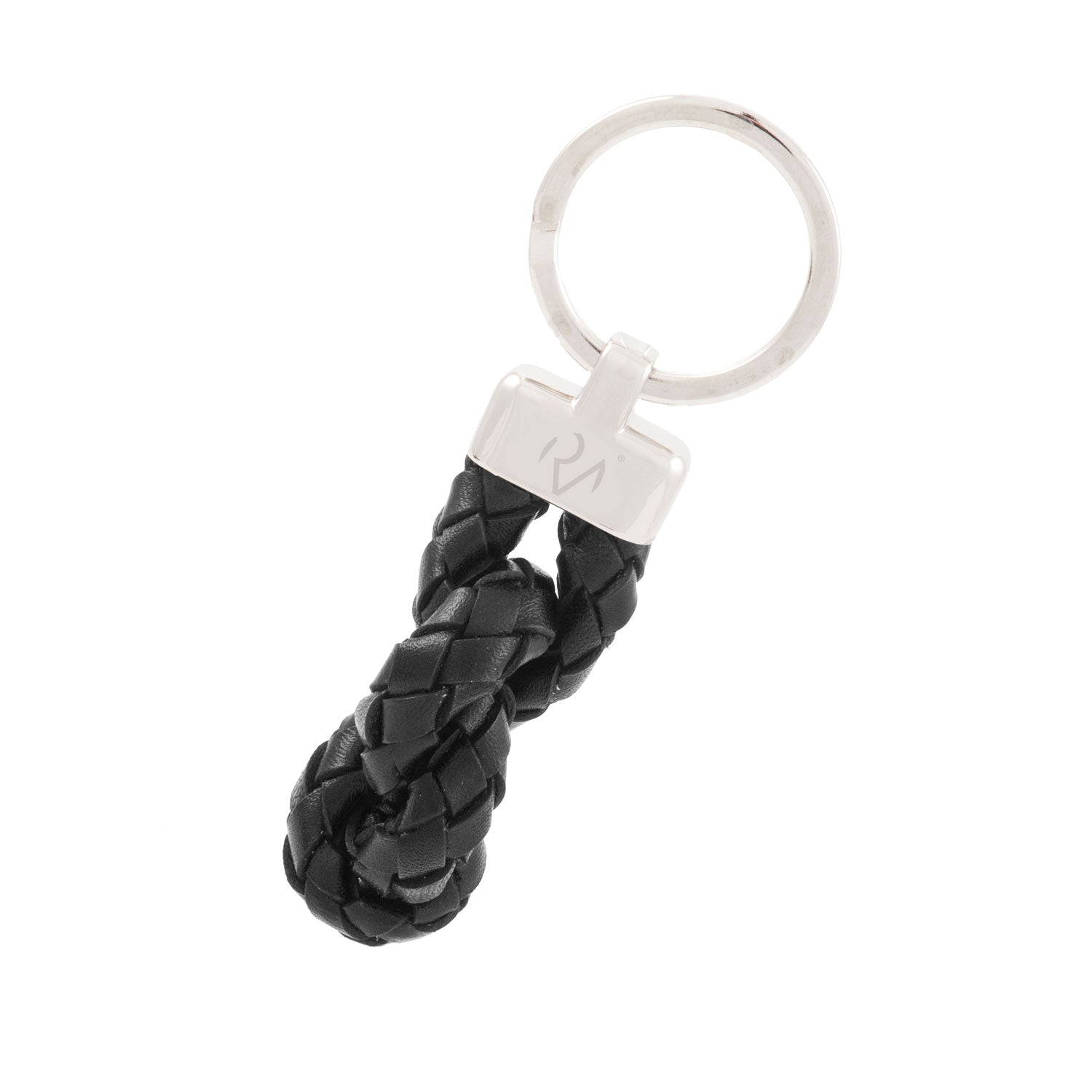 Genuine Leather Scoubidou Keyring with Large Knot for Men