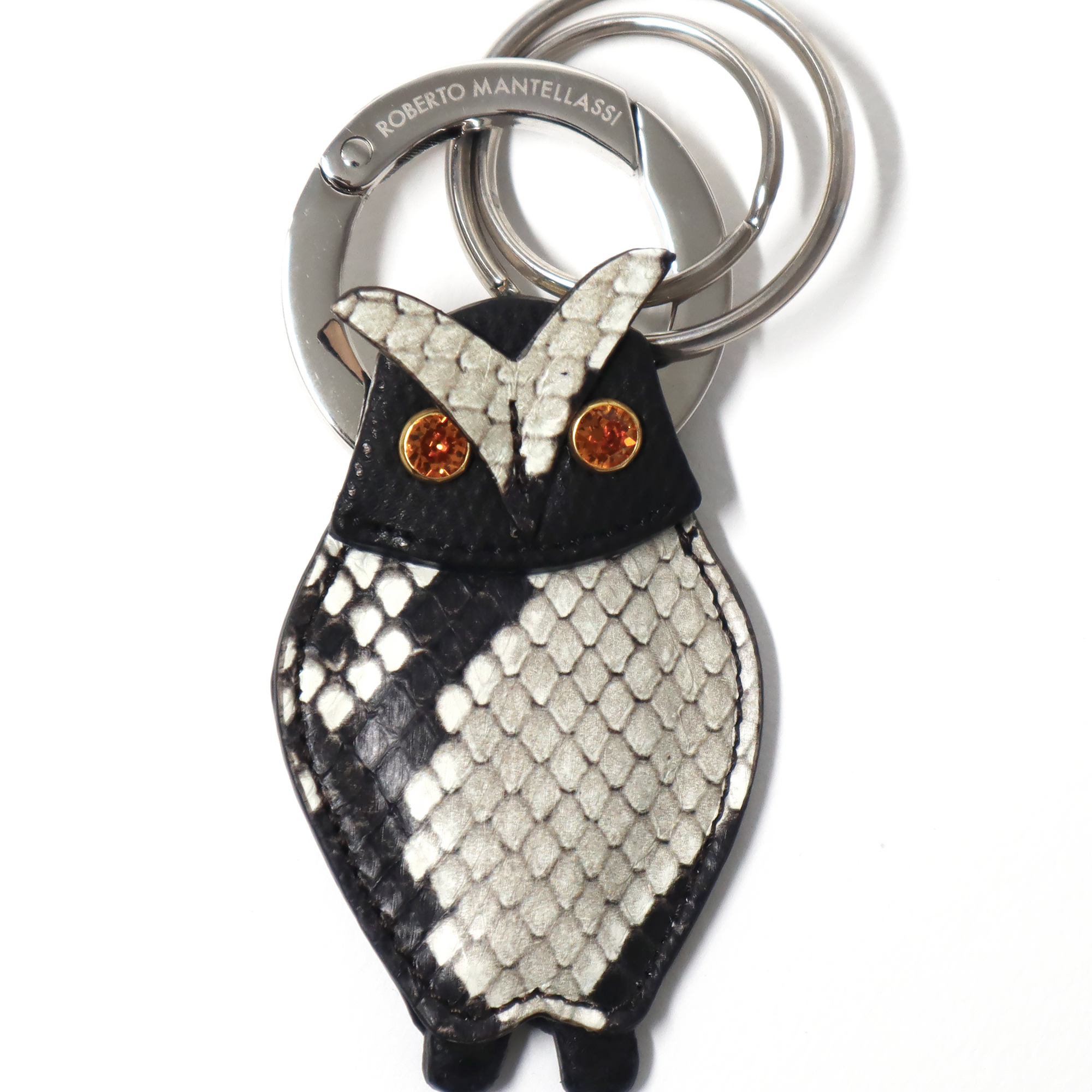 Real Reptile Keychain in the shape of a Woman's Owl