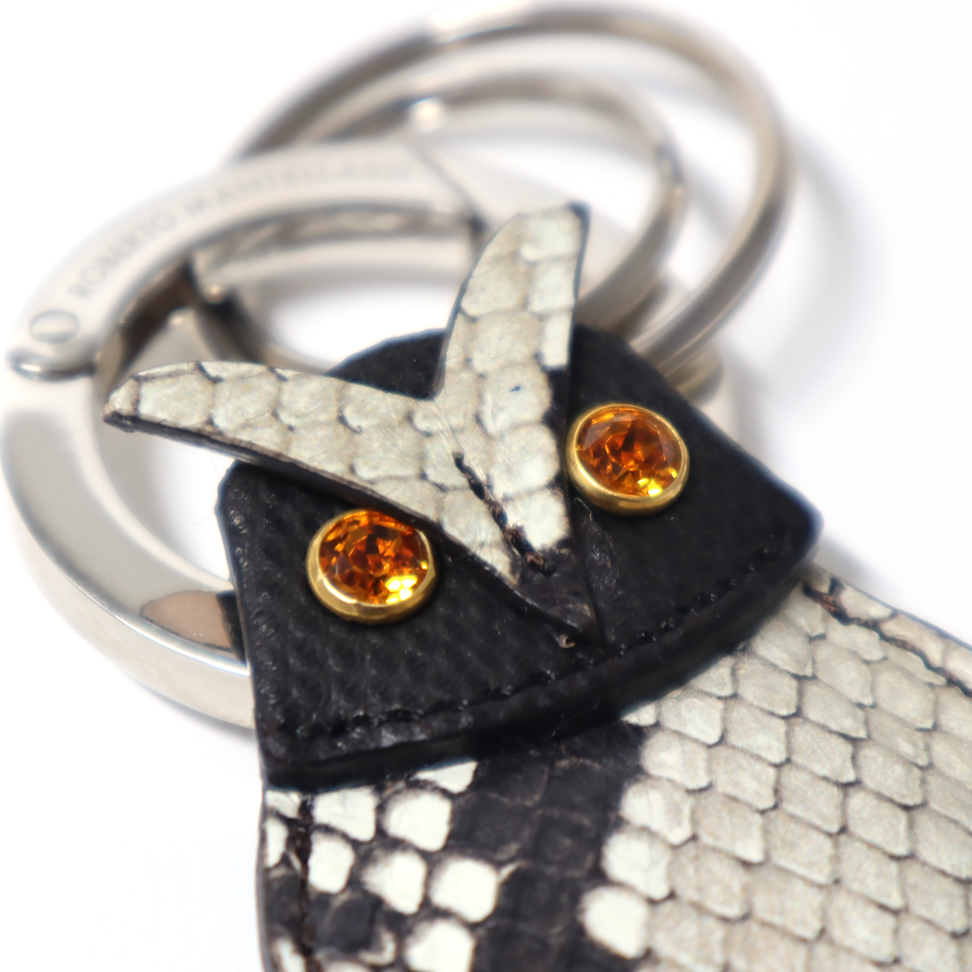 Real Reptile Keychain in the shape of a Woman's Owl