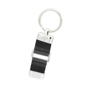 Open image in slideshow, Small Genuine Carved Leather Keyring for Men
