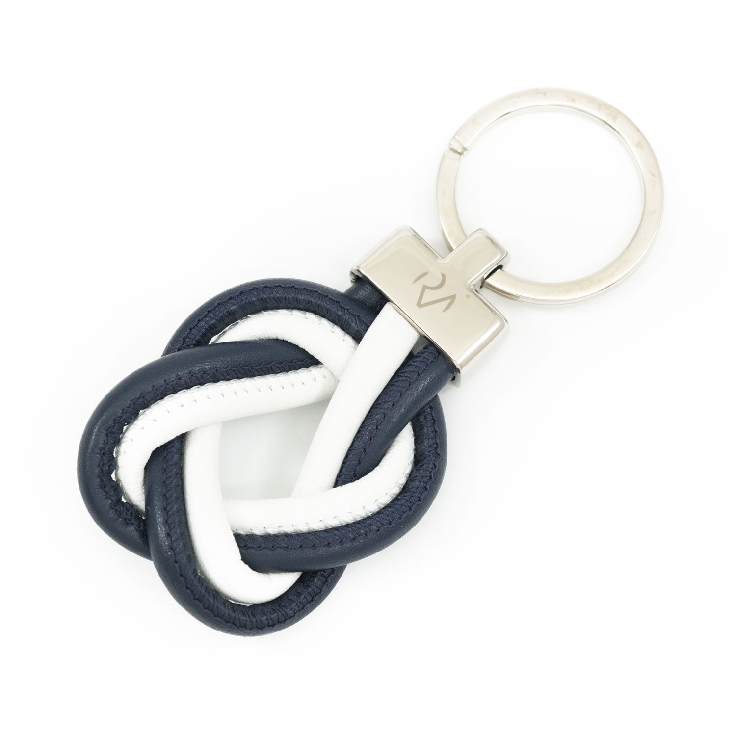 Keychain in Real Brown Drawn Leather for Men