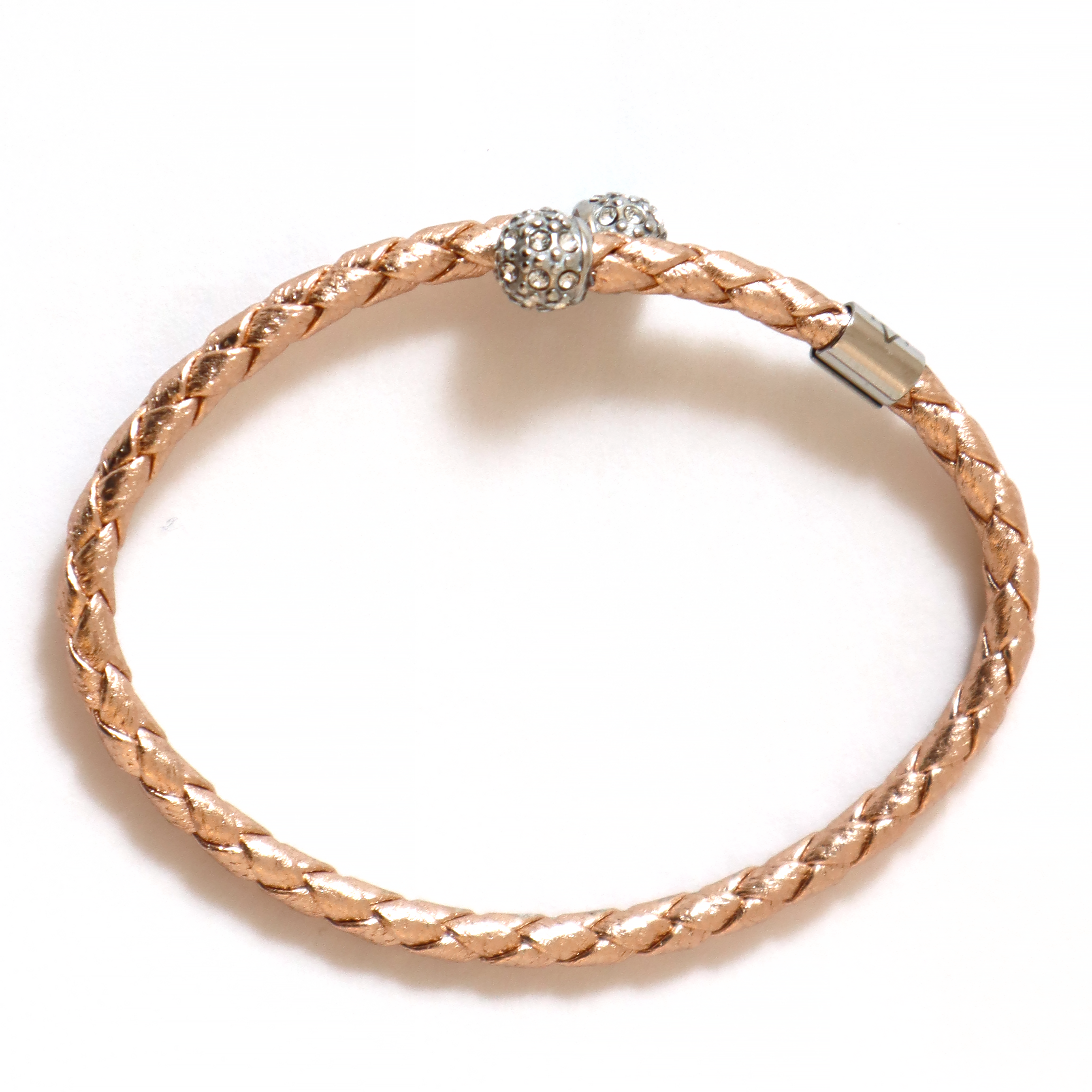 Bracciale Serena New in Vera Pelle Laminata con Cristalli Donna