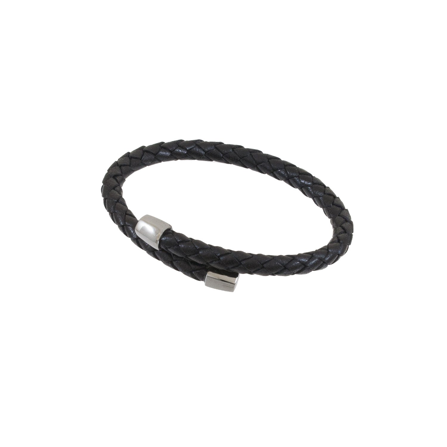 Alessandro Bracelet in Genuine Semi-Rigid Scoubidou Leather for Men