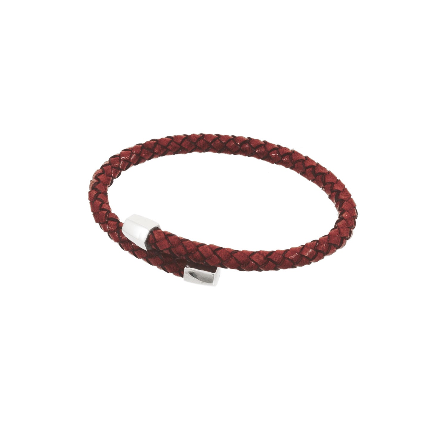 Alessandro Bracelet in Genuine Semi-Rigid Scoubidou Leather for Men