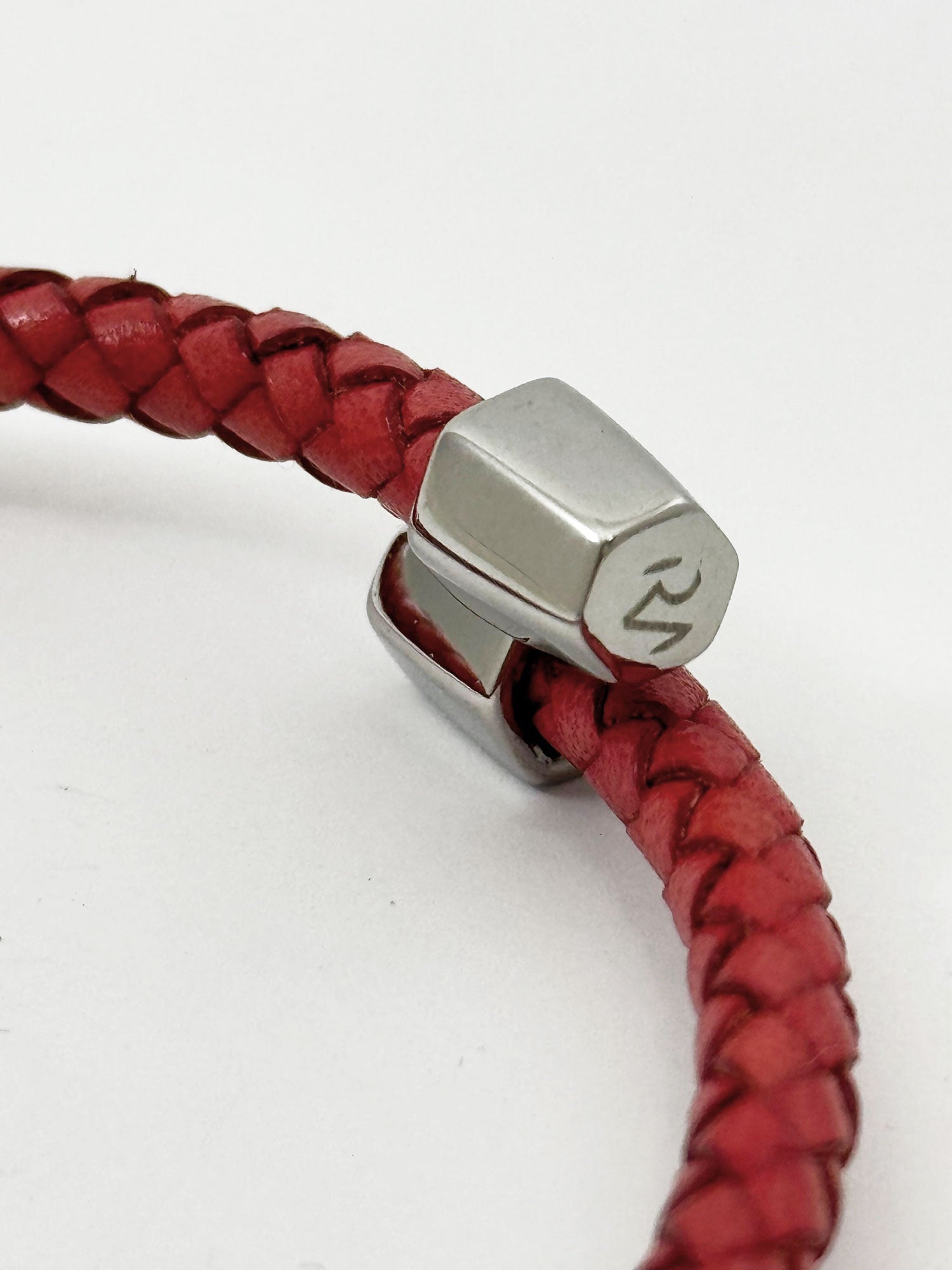 Alessandro Bracelet in Genuine Semi-Rigid Scoubidou Leather for Men