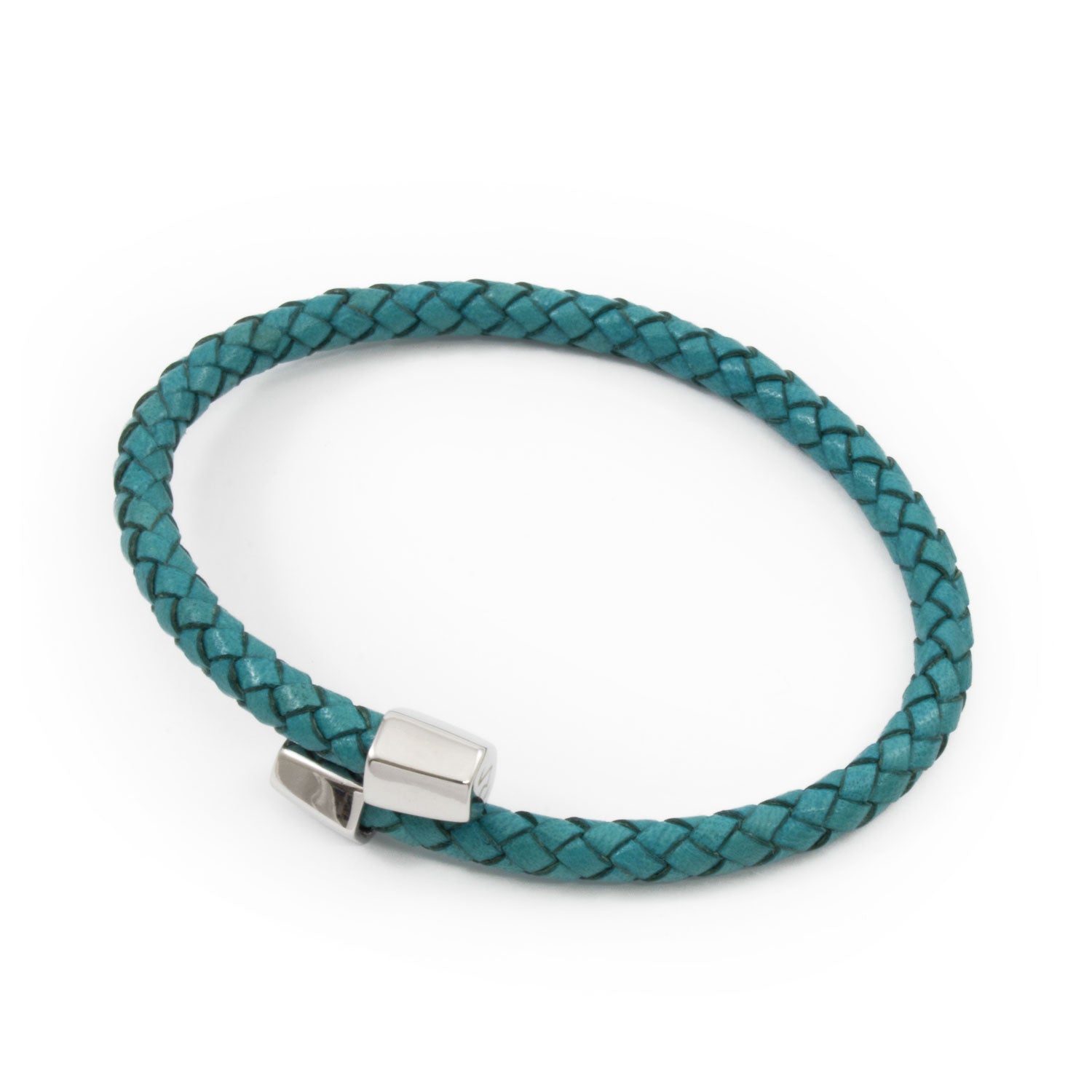 Alessandro Bracelet in Genuine Semi-Rigid Scoubidou Leather for Men