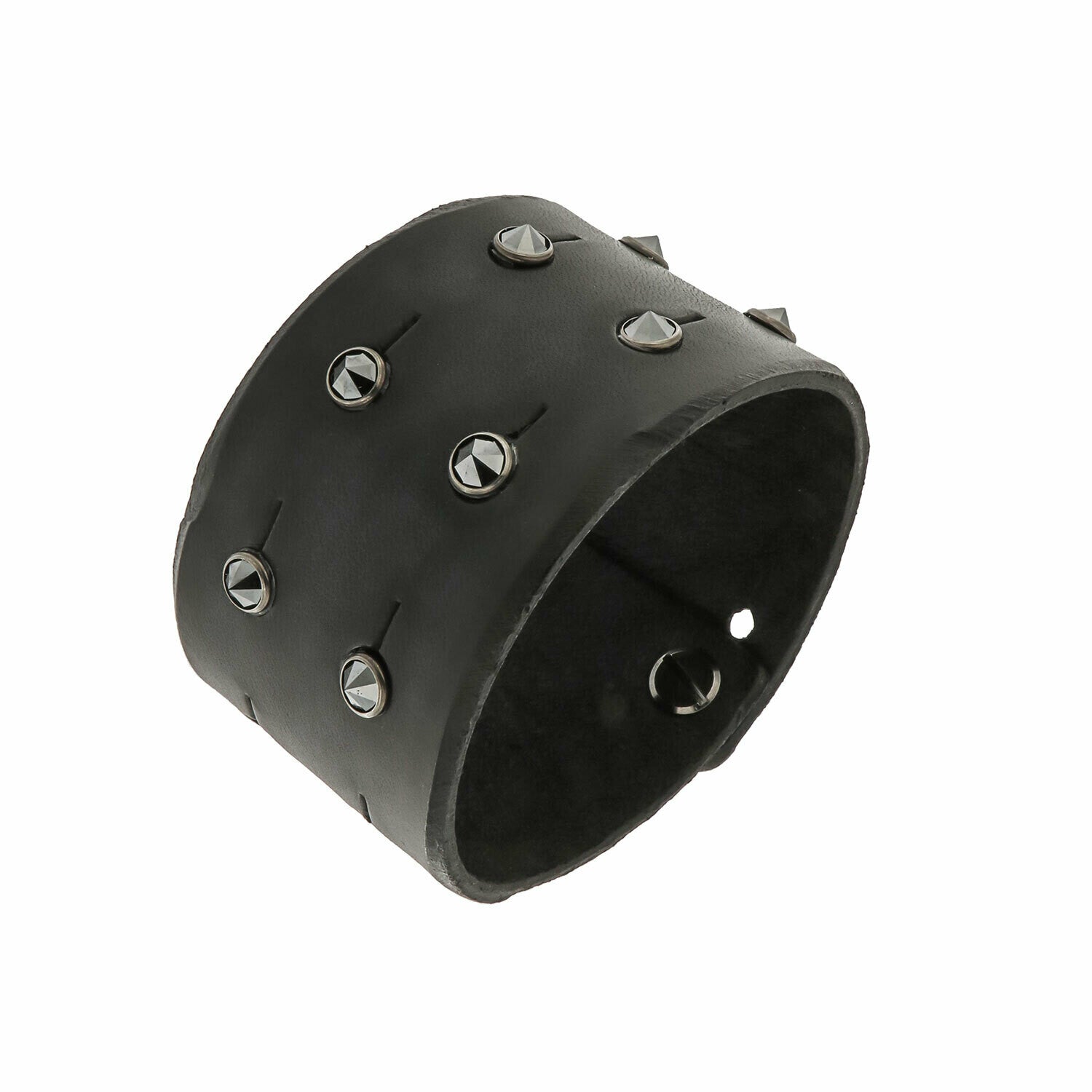 Sandro Bracelet in Genuine Leather with Crystals for Men