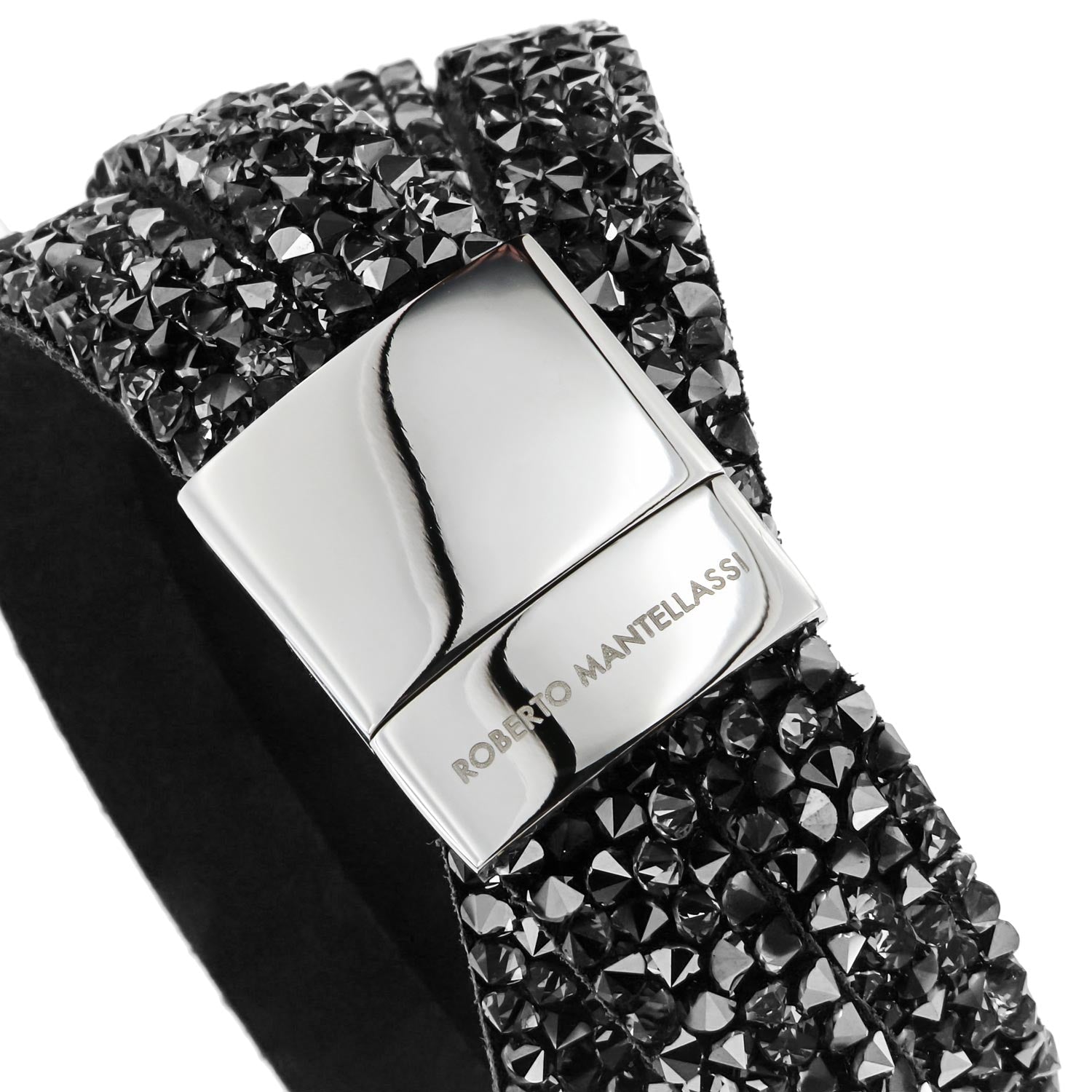 Amelia Bracelet in Genuine Leather with Crystals for Women